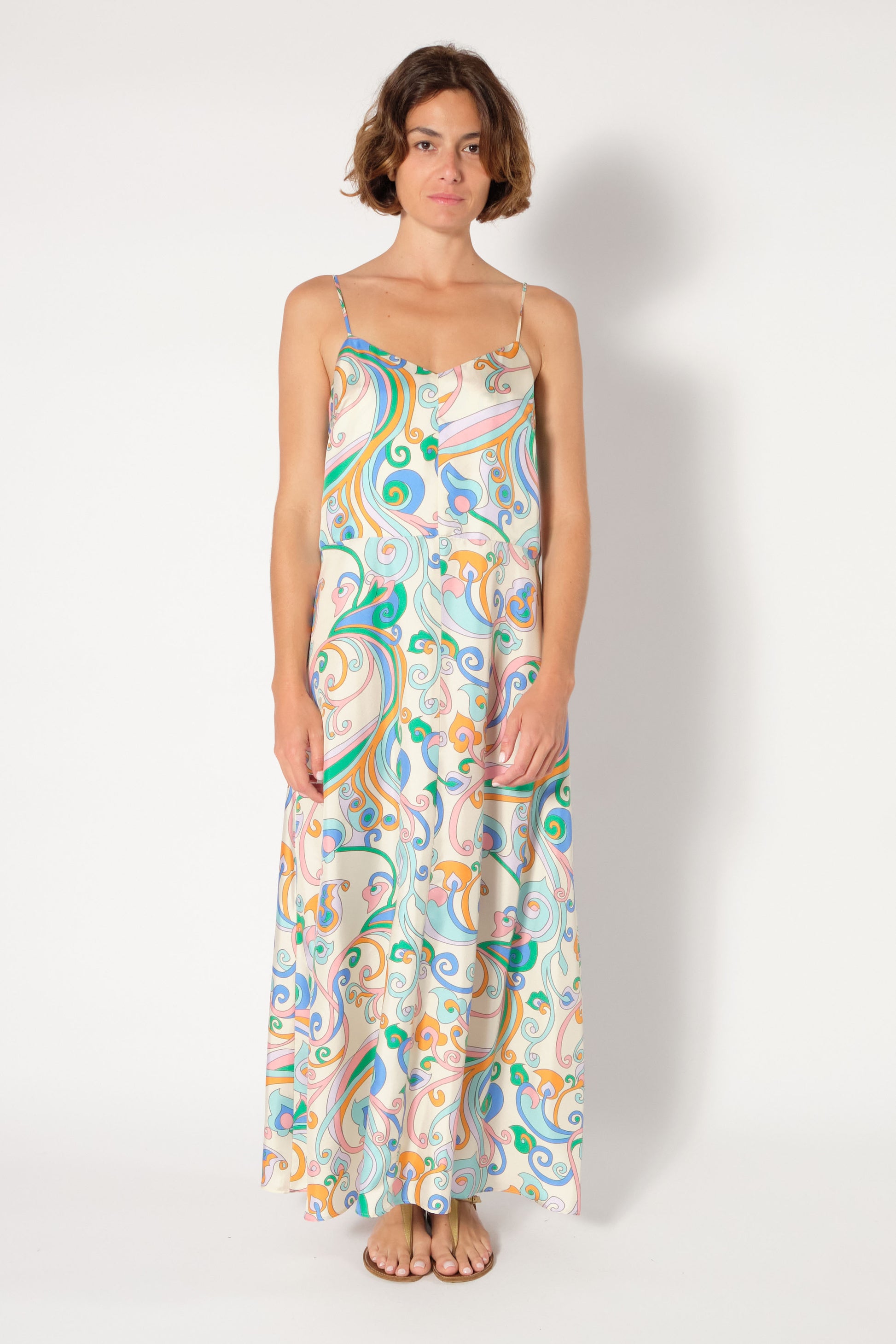 La Prestic Ouiston Petula Arabesque Lilas Arabli Dress-La Prestic Ouiston-Thistle Hill