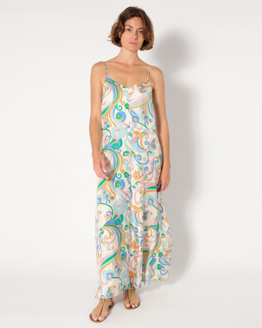 La Prestic Ouiston Petula Arabesque Lilas Arabli Dress-La Prestic Ouiston-Thistle Hill