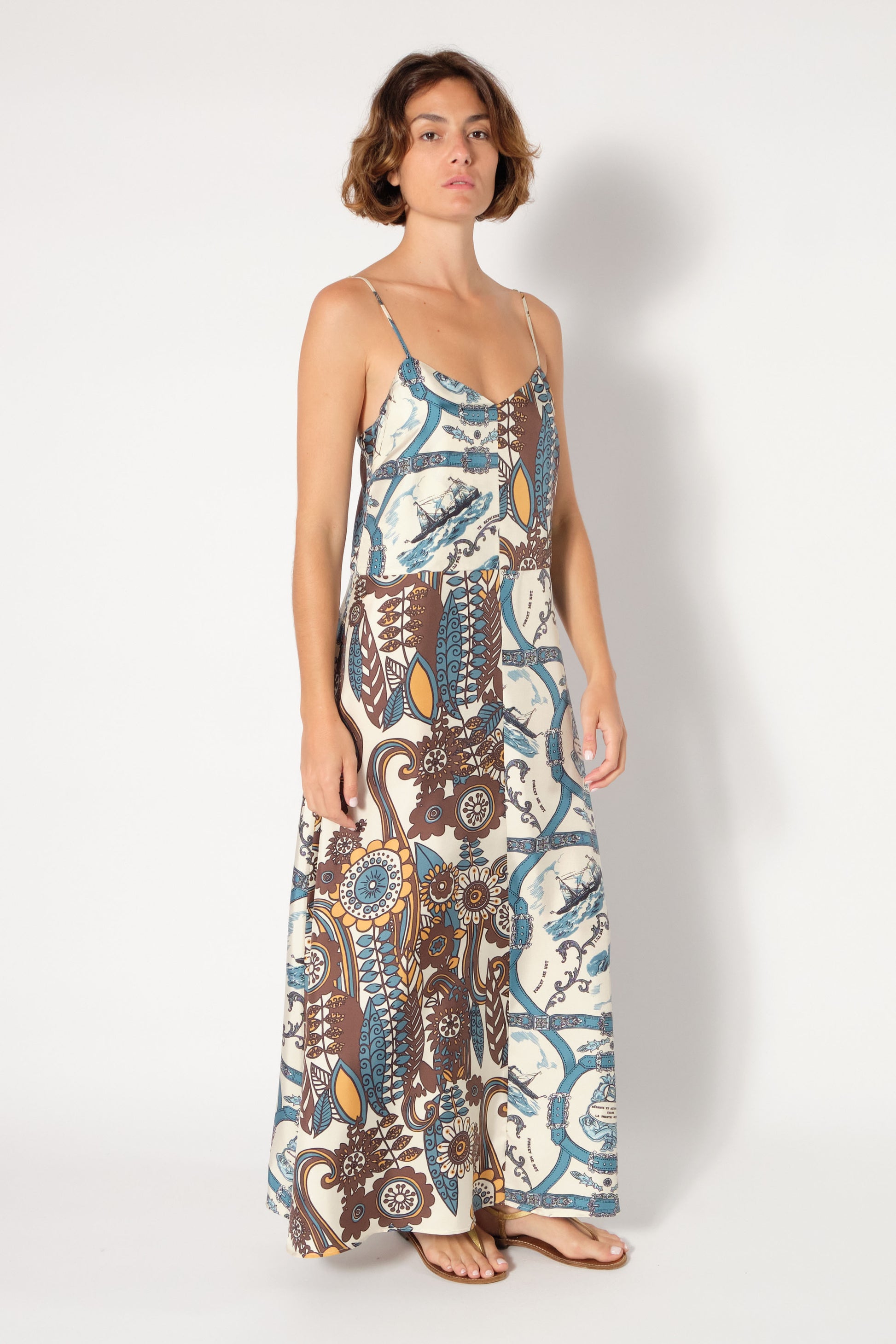 La Prestic Ouiston Petula Mix Attachement Jean Dress-La Prestic Ouiston-Thistle Hill