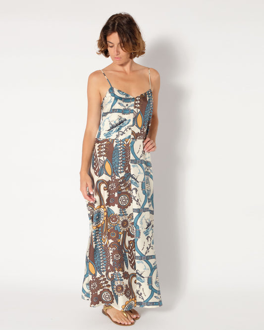La Prestic Ouiston Petula Mix Attachement Jean Dress-La Prestic Ouiston-Thistle Hill