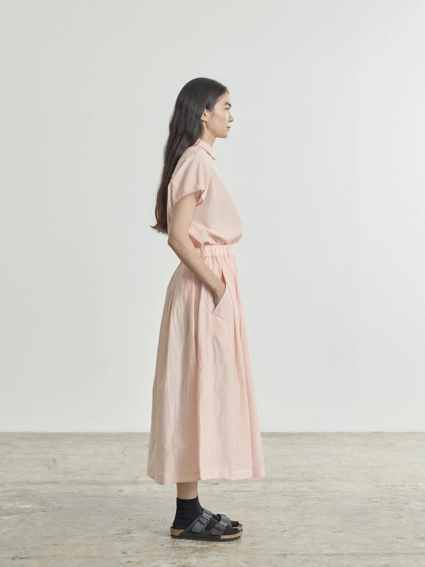 Nicholson & Nicholson Lola Silk Skirt Pink-Nicholson & Nicholson-Thistle Hill