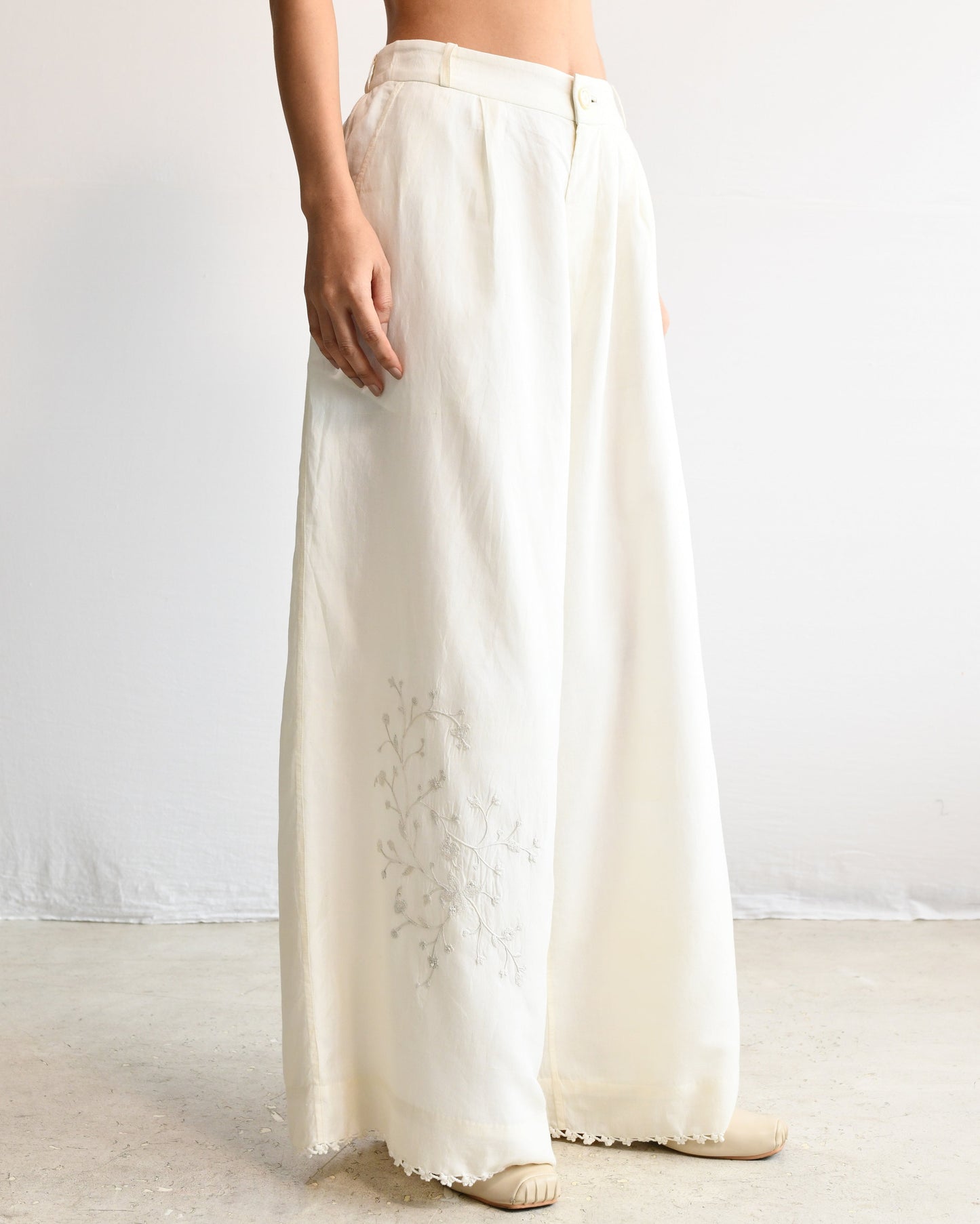 Maku Maui Handwoven Full Pant White-Maku-Thistle Hill