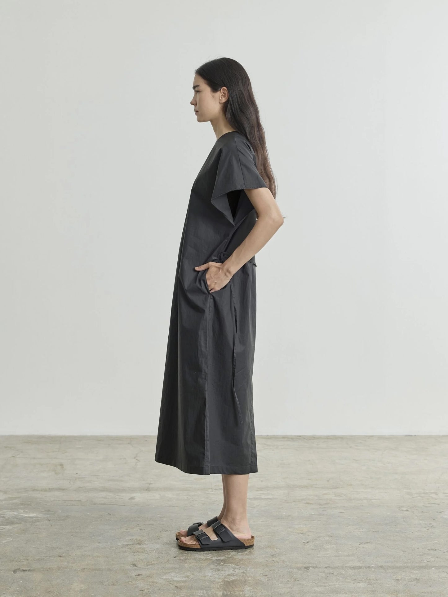 Nicholson & Nicholson Meg Poplin Dress Black-Nicholson & Nicholson-Thistle Hill