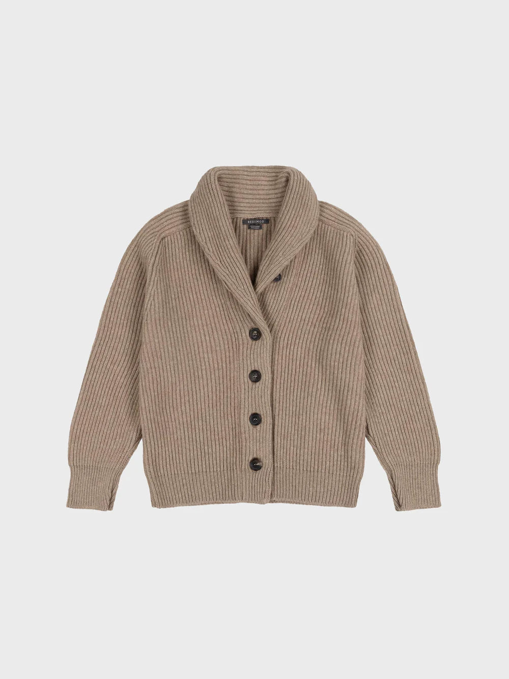 Begg x Co Mini Yacht Cardigan Brown Undyed-Begg x Co-Thistle Hill