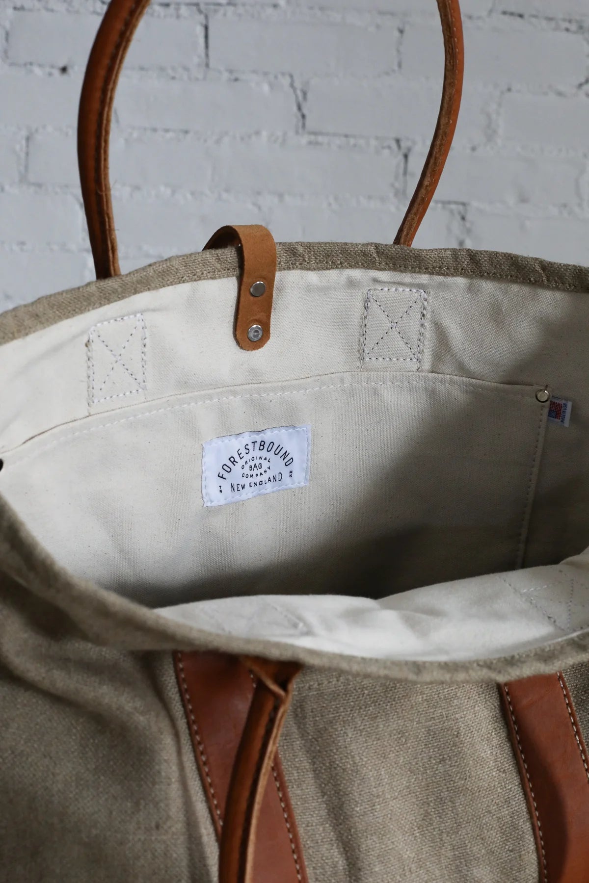 Forestbound 1960's era Hemp Tote Bag-Forestbound-Thistle Hill