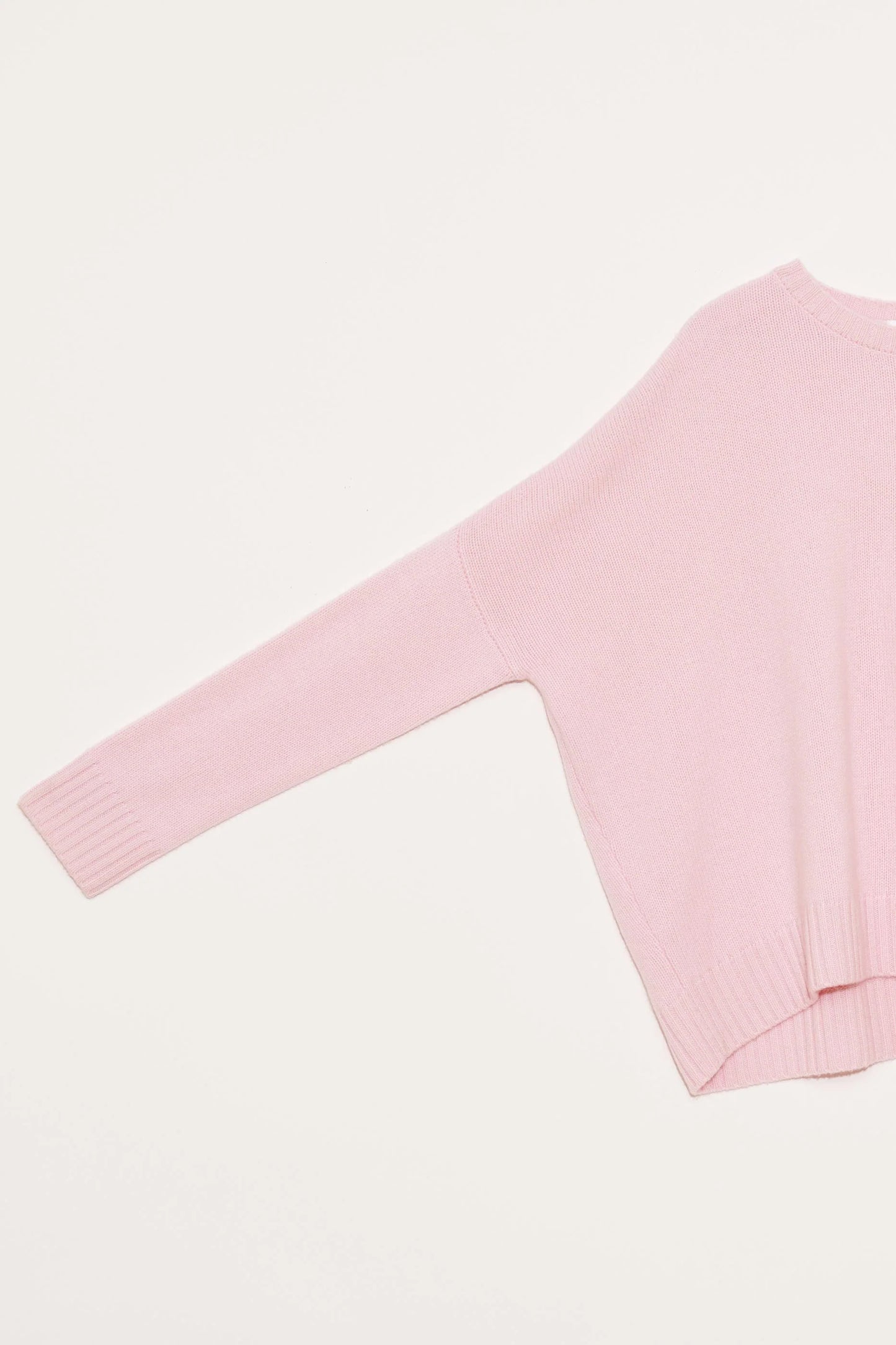 Organic by John Patrick Cashmere Wide Pullover Peony