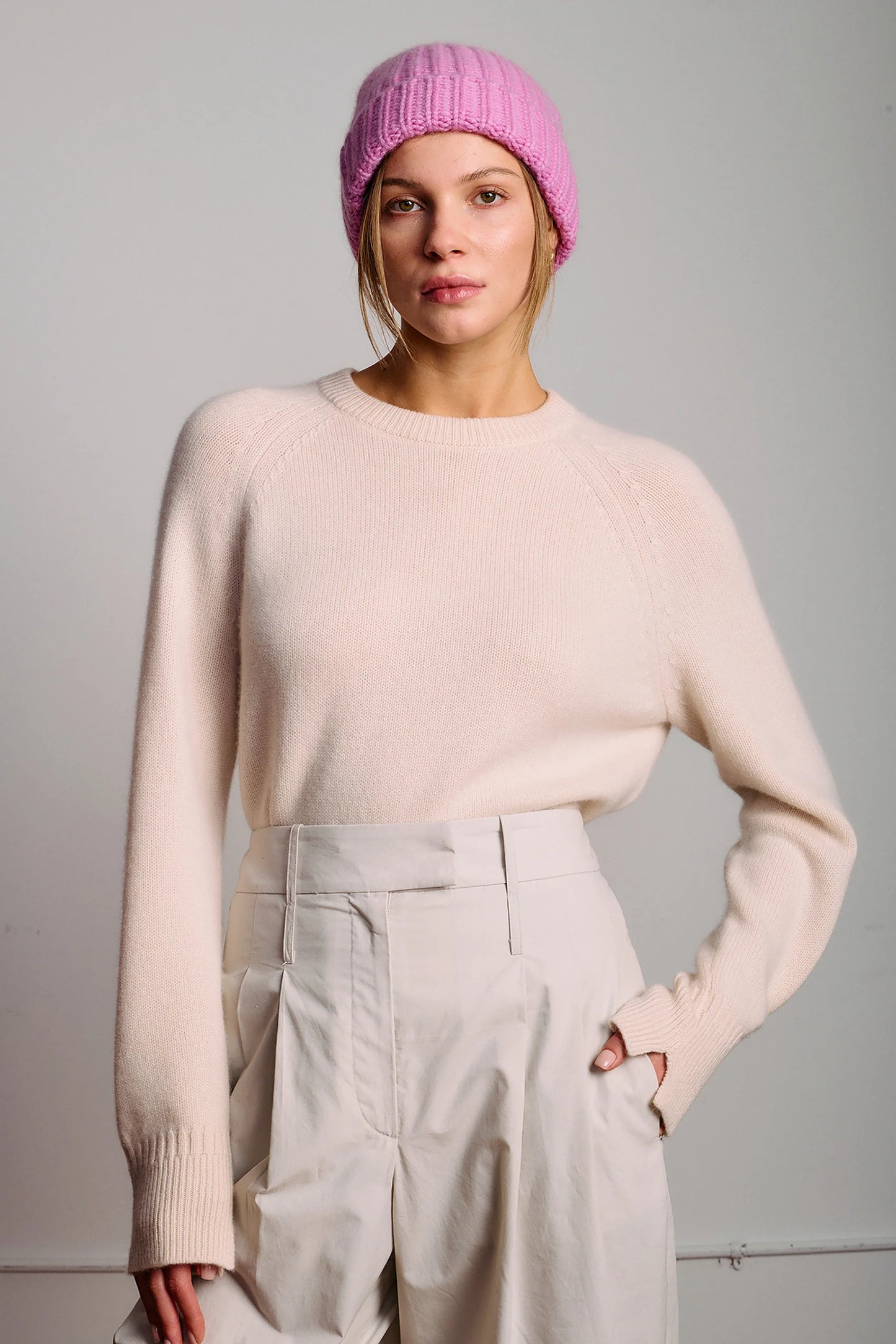 Organic by John Patrick Constance Cashmere Sweatshirt Shell-Organic by John Patrick-Thistle Hill