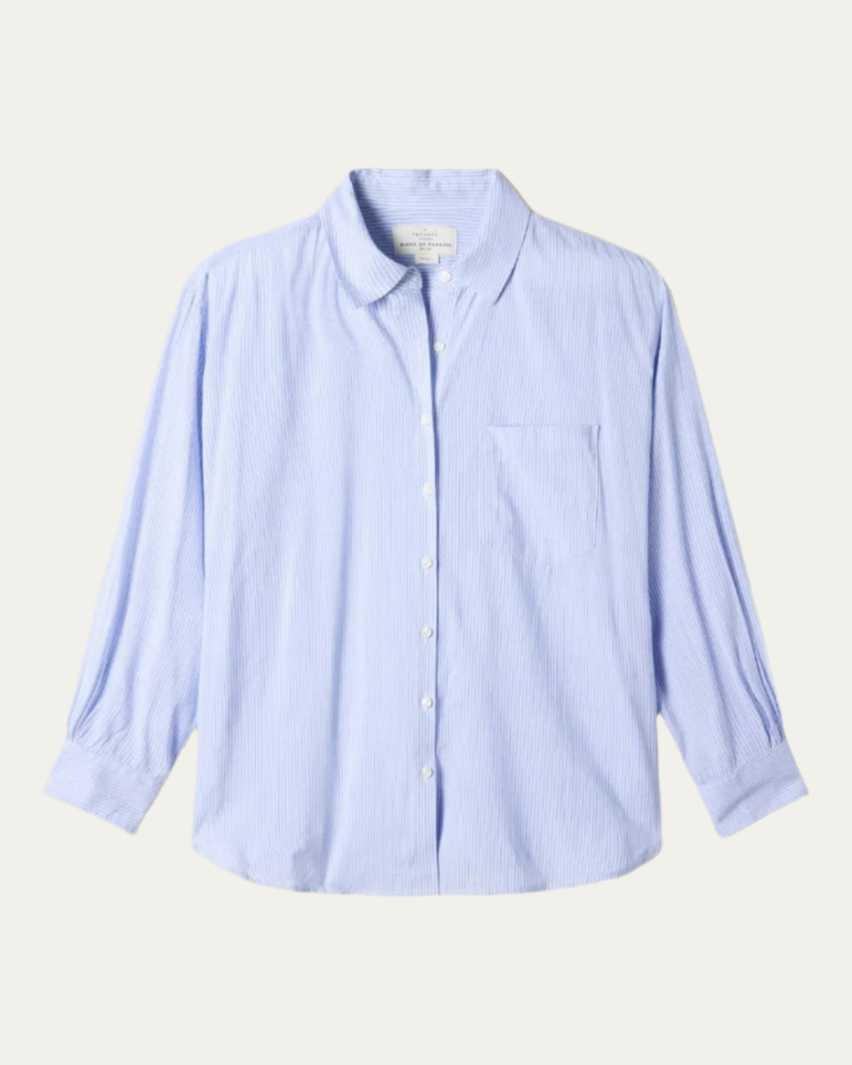 Trovata Blake Oversized Shirt Cornflower Stripe-Trovata-Thistle Hill