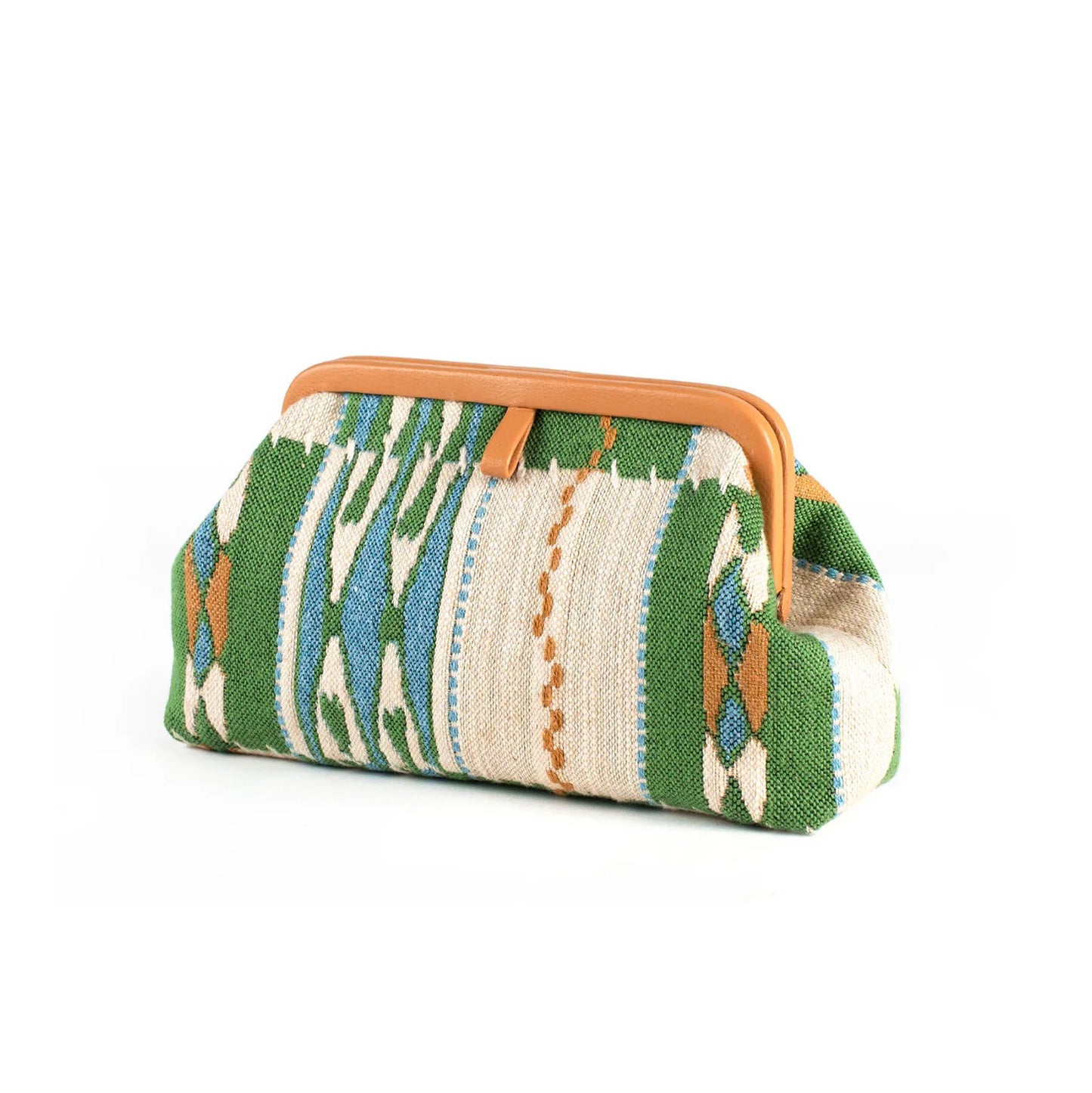 Marian Paquette Liette Green and Natural with Baby Blue-Marian Paquette-Thistle Hill