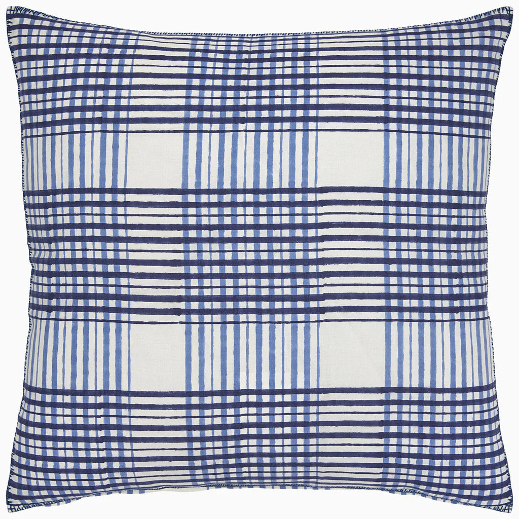 John Robshaw Keshav Indigo Decorative Pillow-John Robshaw-Thistle Hill