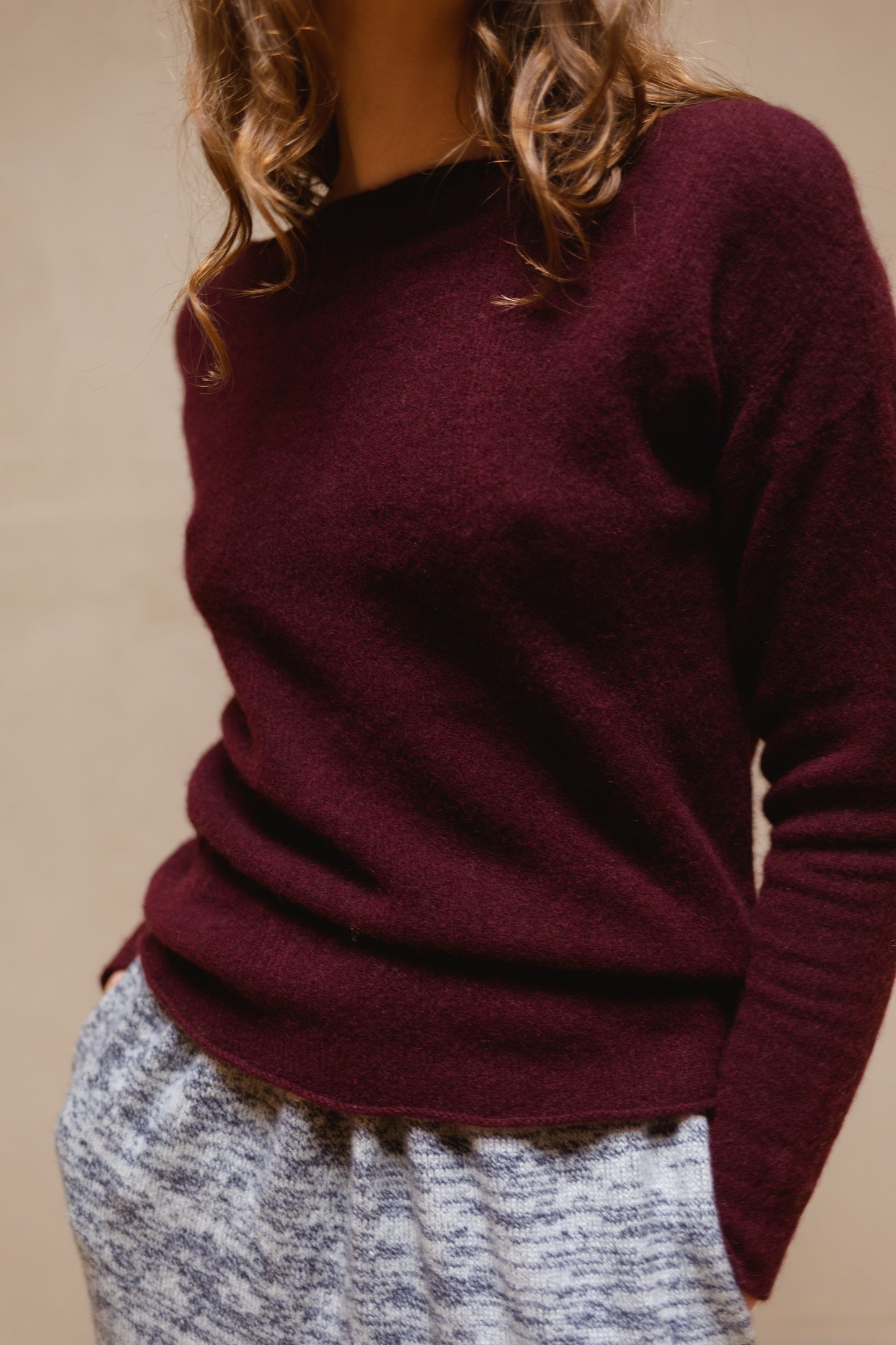 Ros Duke Pebble Sweater Damson-Ros Duke-Thistle Hill