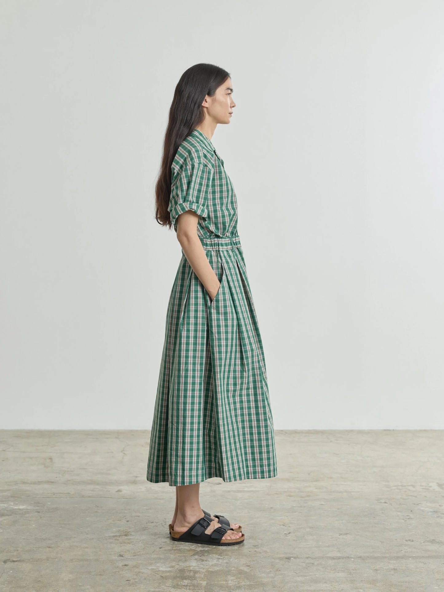 Nicholson & Nicholson Lola Woven Skirt Green Check-Nicholson & Nicholson-Thistle Hill