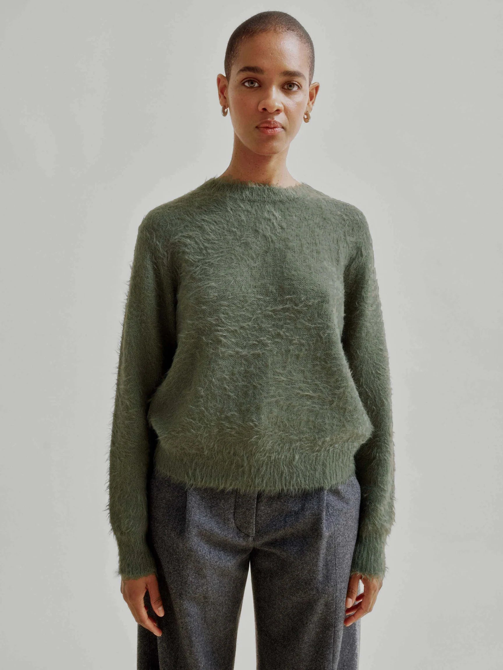 Sayaka Davis Shaggy Pullover Moss Green-Sayaka Davis-Thistle Hill