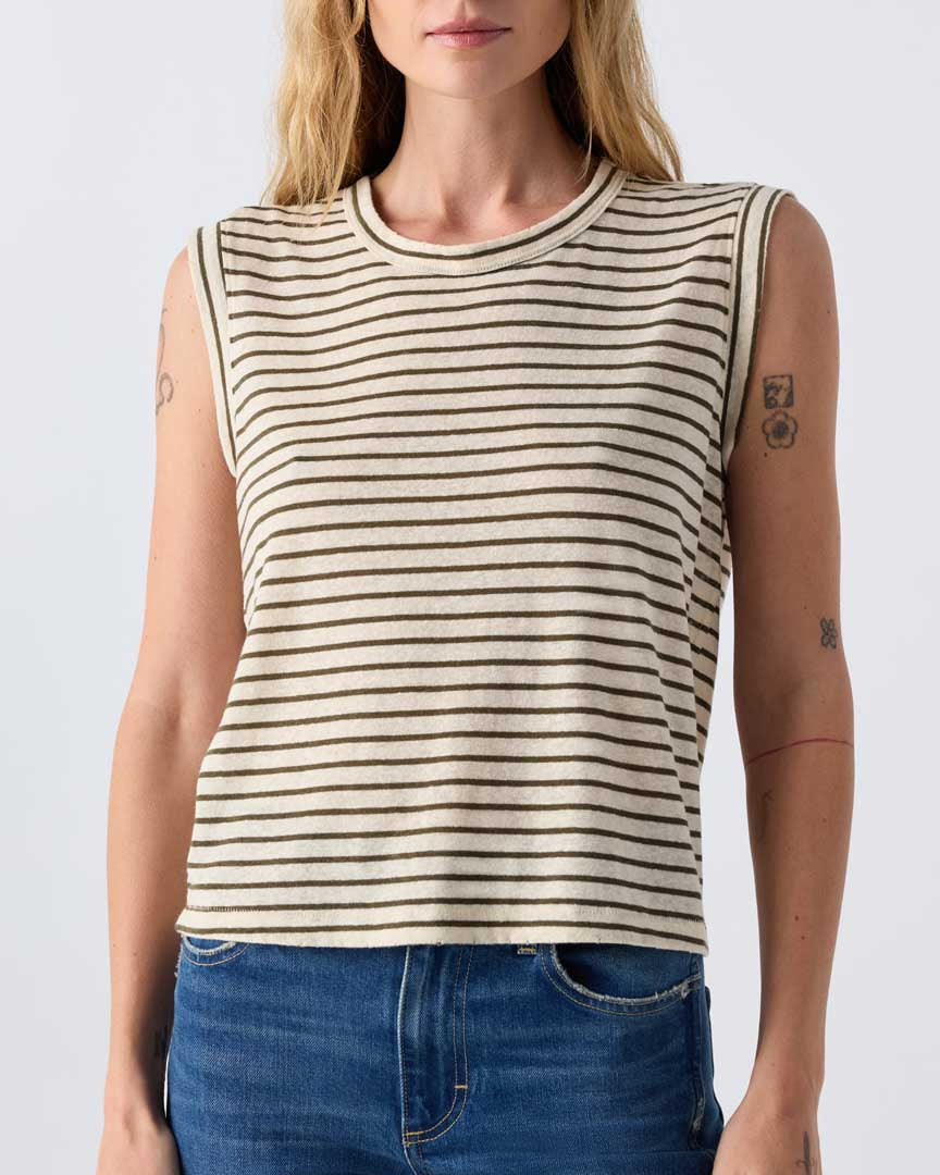 AMO Sleeveless Love Tee Reseda Multi-AMO-Thistle Hill