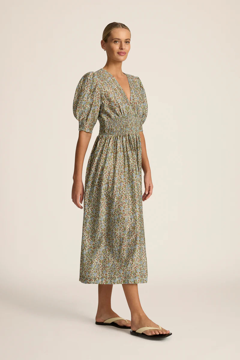 Hannah Art Wear Sophia Midi Dress Bonita Mint-Hannah Art Wear-Thistle Hill