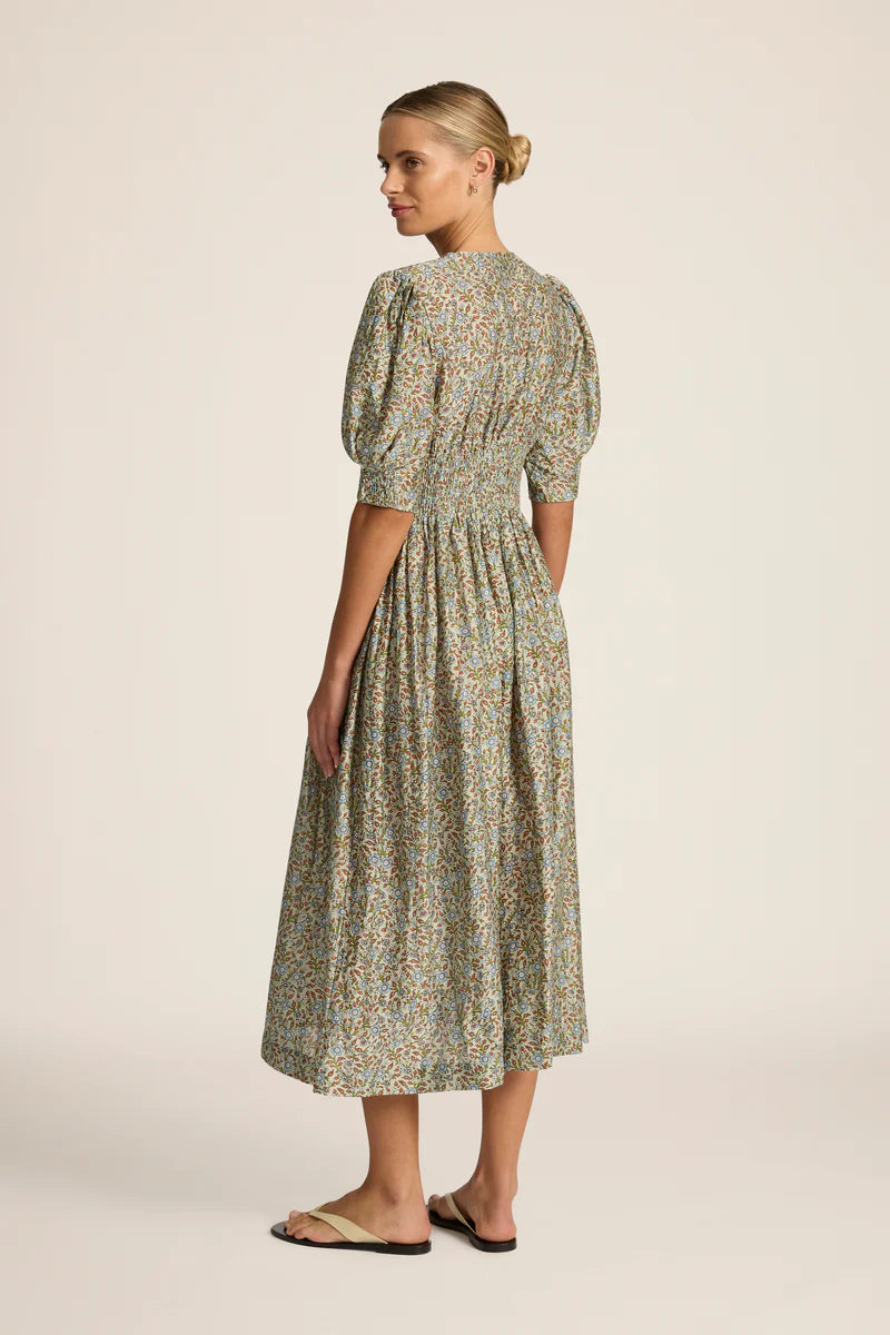 Hannah Art Wear Sophia Midi Dress Bonita Mint-Hannah Art Wear-Thistle Hill