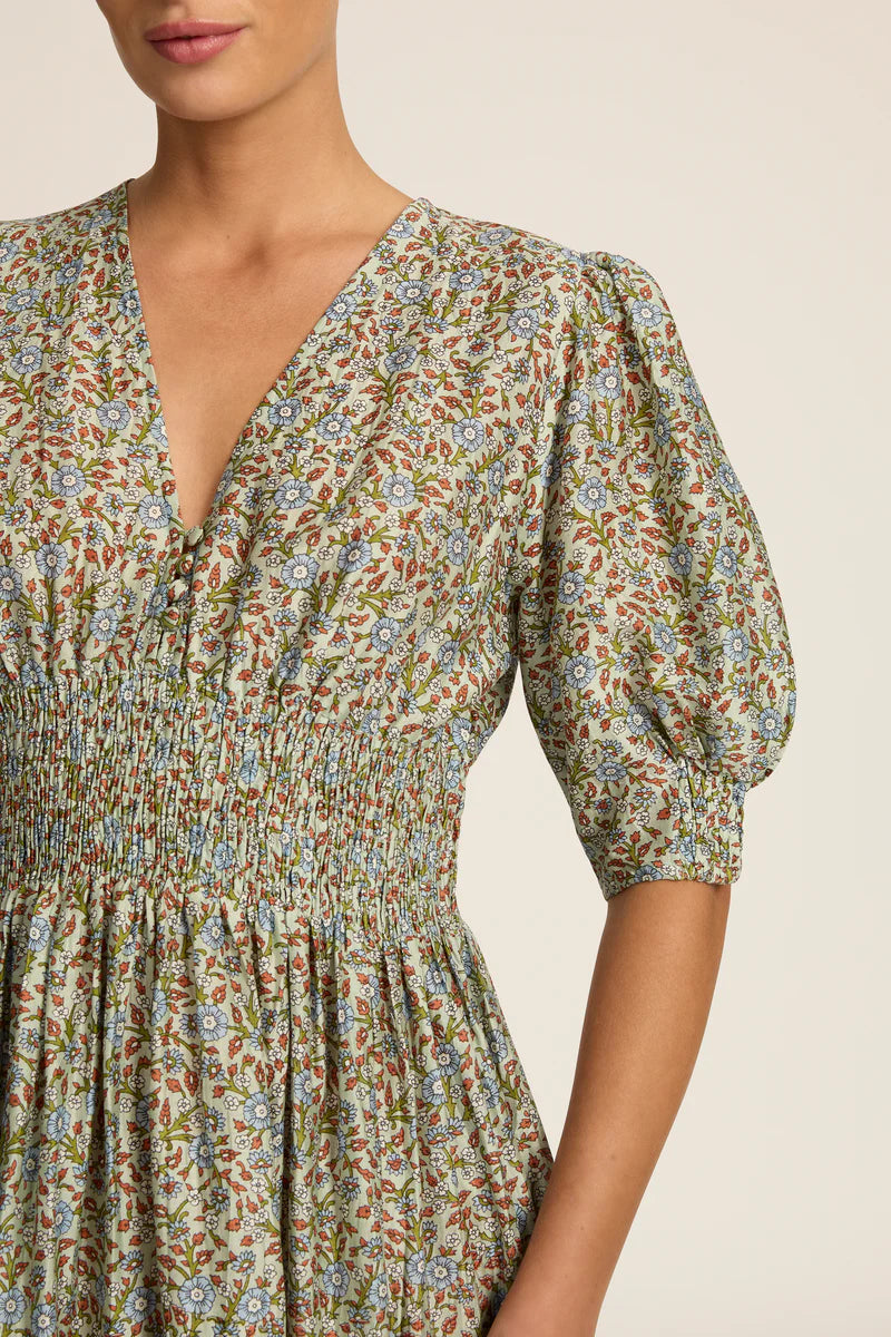 Hannah Art Wear Sophia Midi Dress Bonita Mint-Hannah Art Wear-Thistle Hill