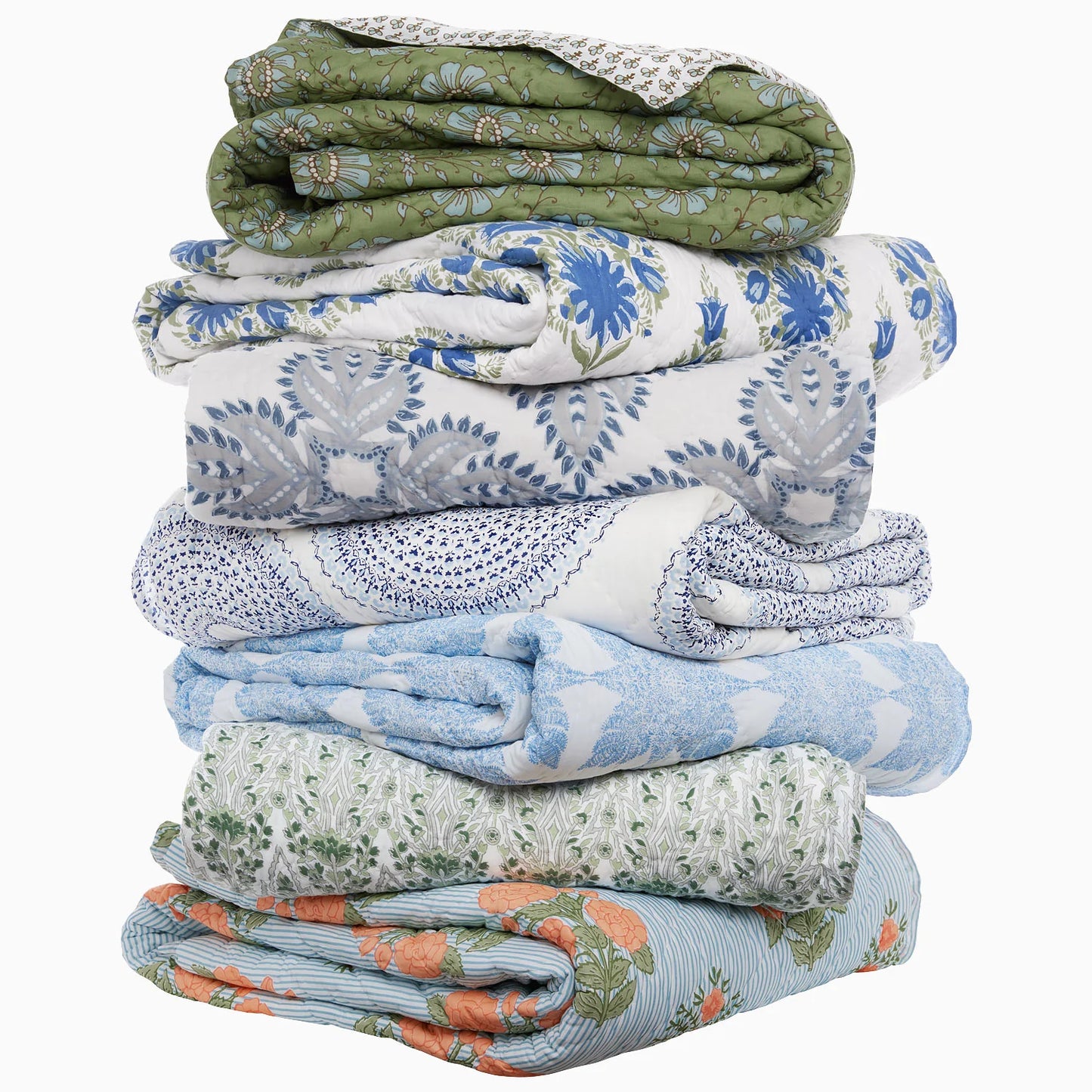 John Robshaw Dasati Lapis Quilt-John Robshaw-Thistle Hill
