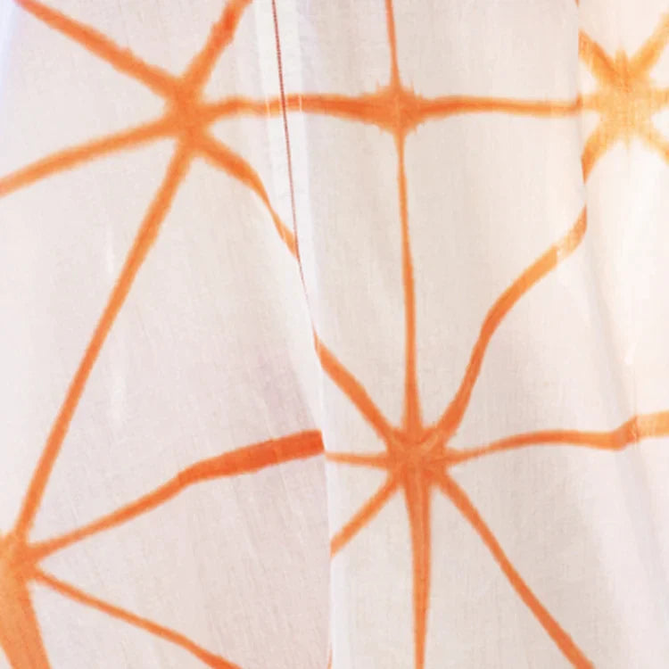 Kerry Cassill Lined Printed Orange Tie Dye Euro-Kerry Cassill-Thistle Hill
