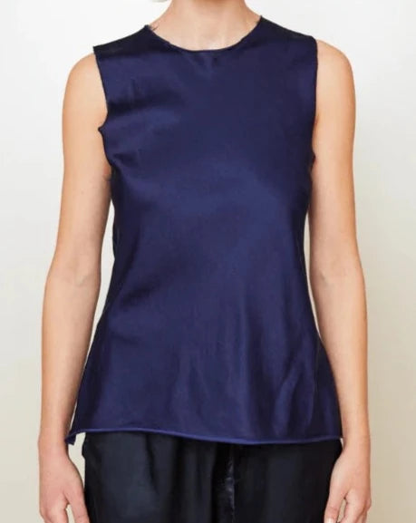 Brazeau Tricot Ribbon Tank Cut Tee Sapphire-Brazeau Tricot-Thistle Hill