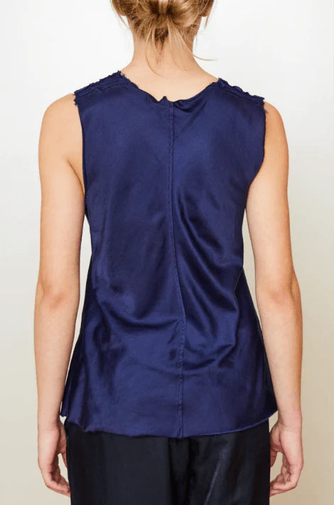 Brazeau Tricot Ribbon Tank Cut Tee Sapphire-Brazeau Tricot-Thistle Hill