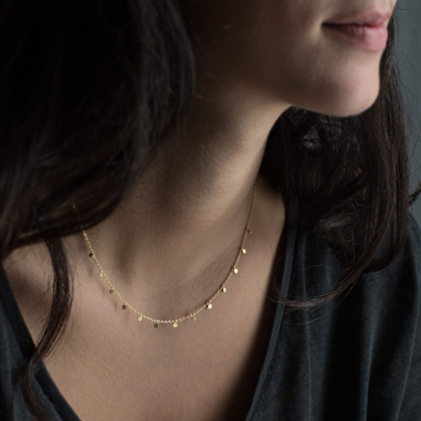 Sia Taylor 18K Little Dots Necklace-Sia Taylor-Thistle Hill