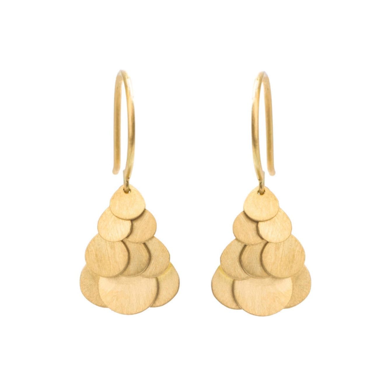 Sia Taylor 18K Tiny Golden Hummingbird Cluster Earrings-Sia Taylor-Thistle Hill