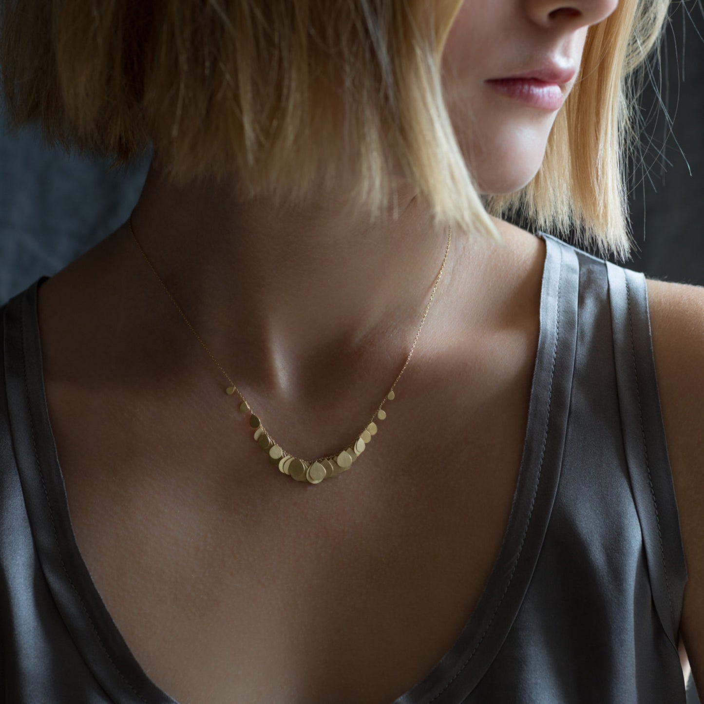 Sia Taylor Golden Hummingbird Necklace-Sia Taylor-Thistle Hill