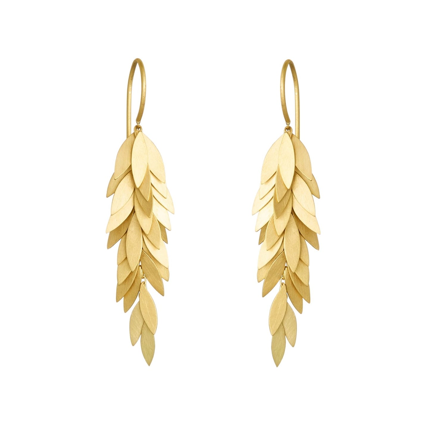Sia Taylor 18K Golden Leaf Earrings-Sia Taylor-Thistle Hill