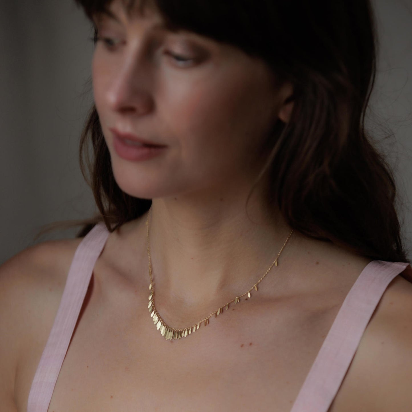 Sia Taylor Tiny Golden Daisy Necklace-Sia Taylor-Thistle Hill