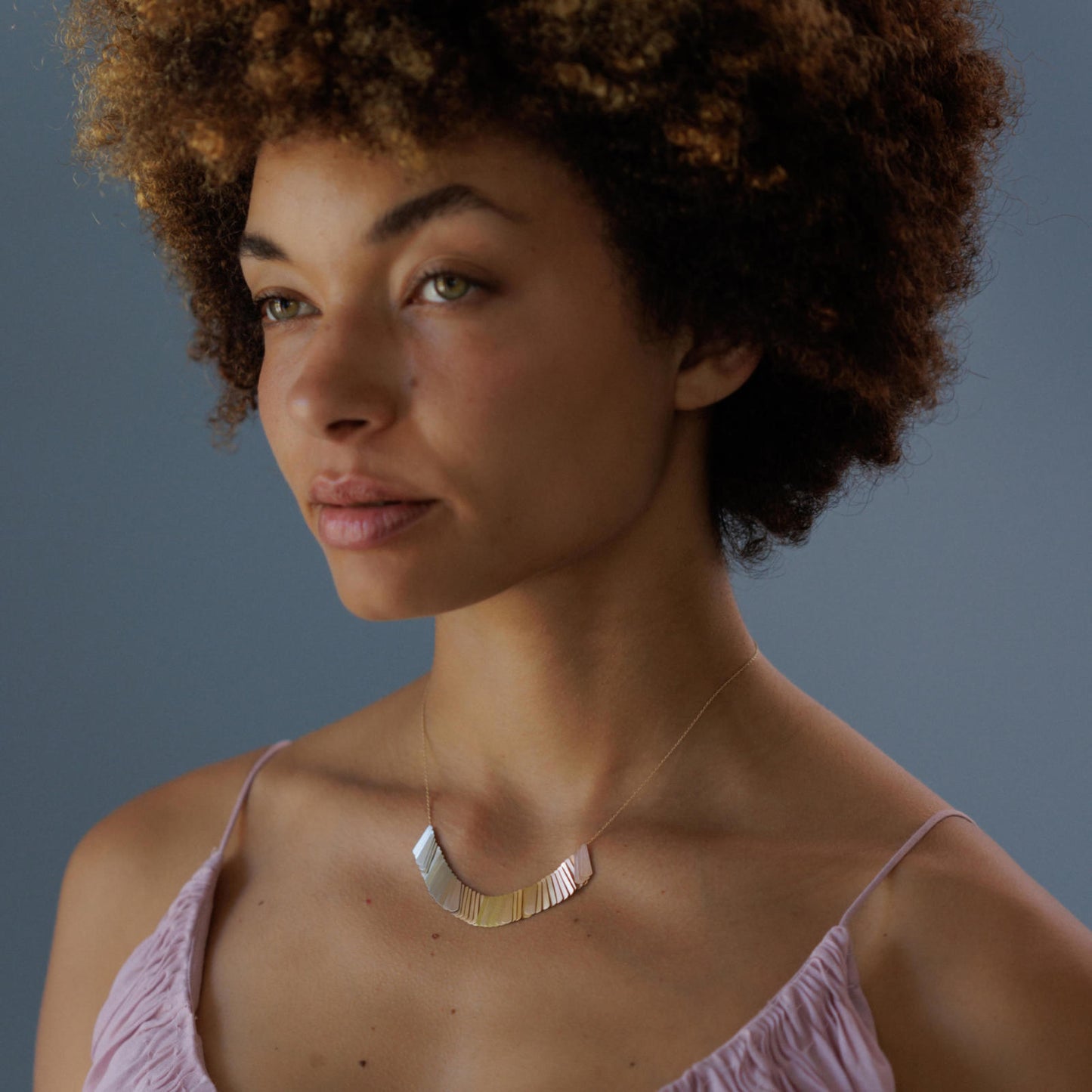Sia Taylor 14K & Rainbow Gold Evening Light Necklace-Sia Taylor-Thistle Hill