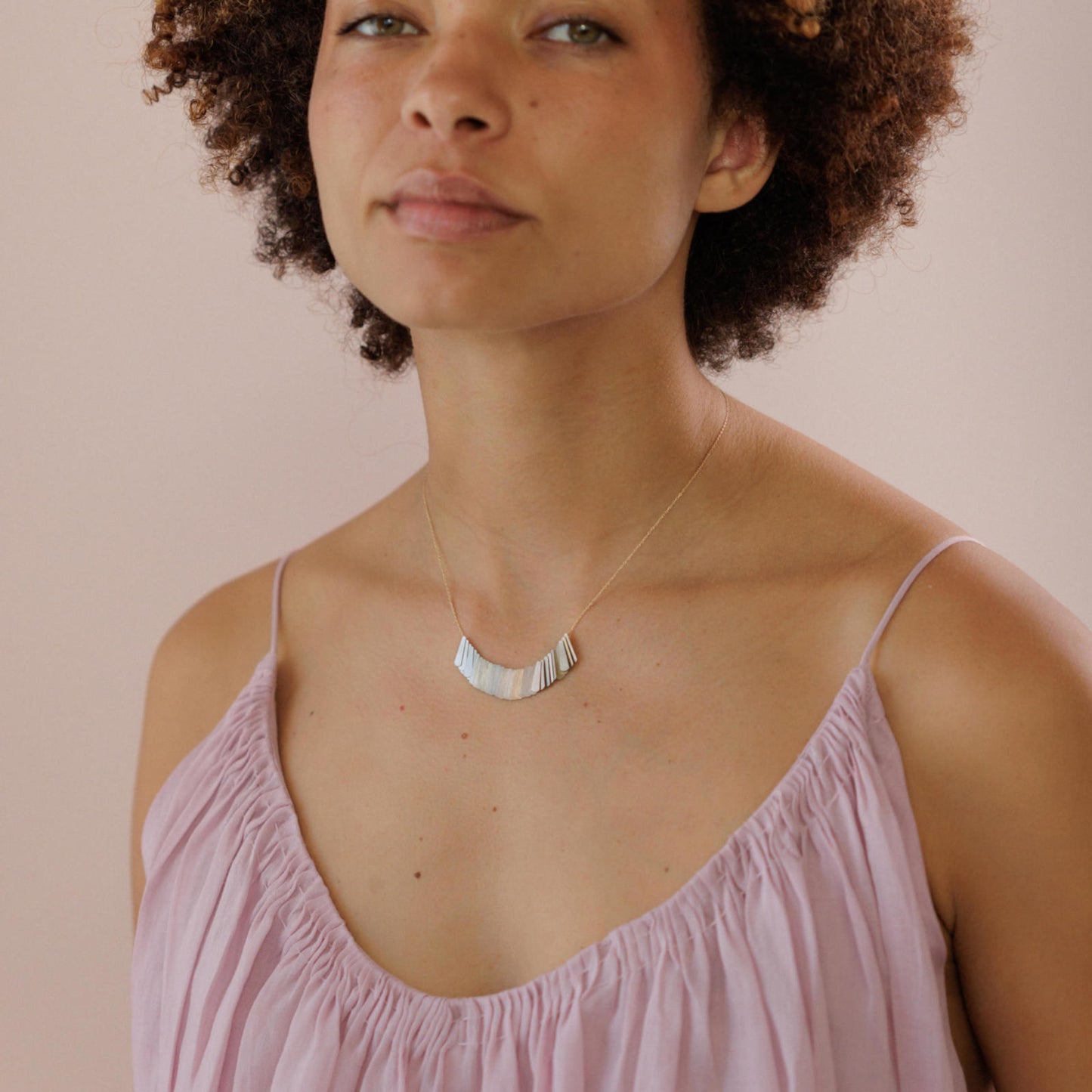 Sia Taylor 14K & Rainbow Gold Moonlight Necklace-Sia Taylor-Thistle Hill