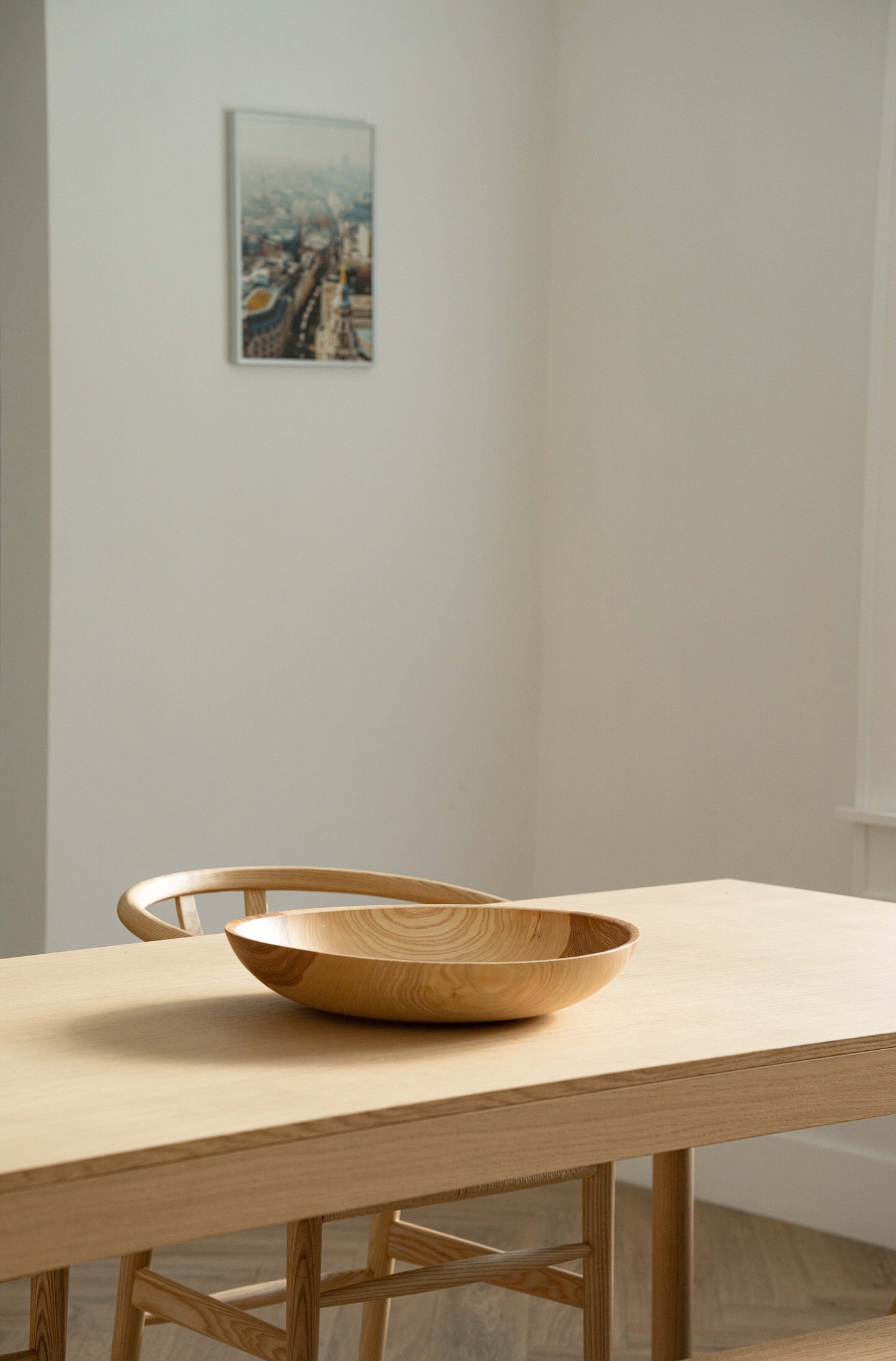 Hand Carved Shallow Ash Bowl-Thistle Hill-Thistle Hill