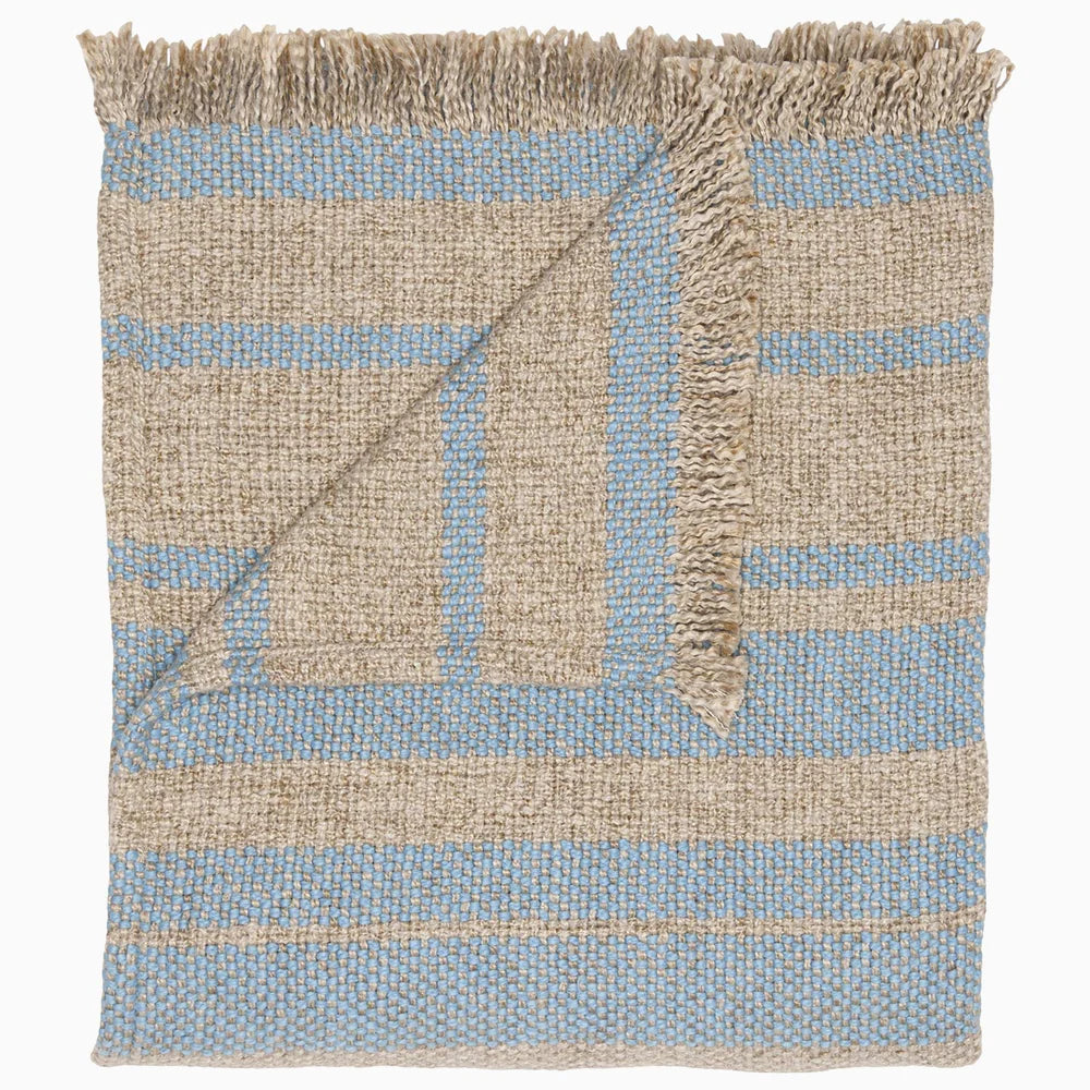 John Robshaw Ekram Light Indigo Throw-John Robshaw-Thistle Hill