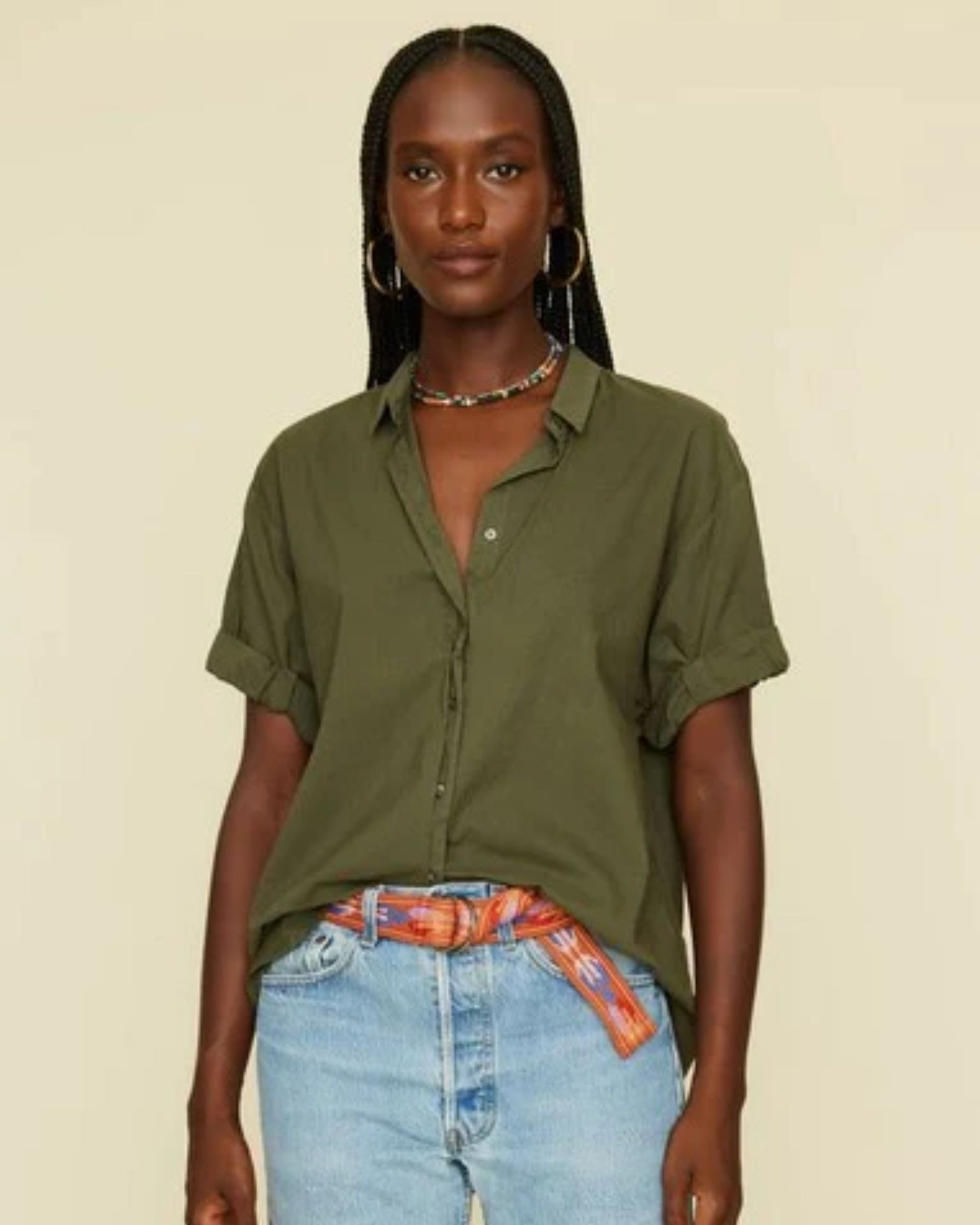 Xirena Channing Shirt Ash Green-Xirena-Thistle Hill