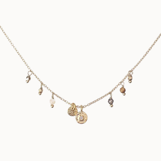 5 Octobre Loop Pierre de Lune Necklace-5 Octobre-Thistle Hill