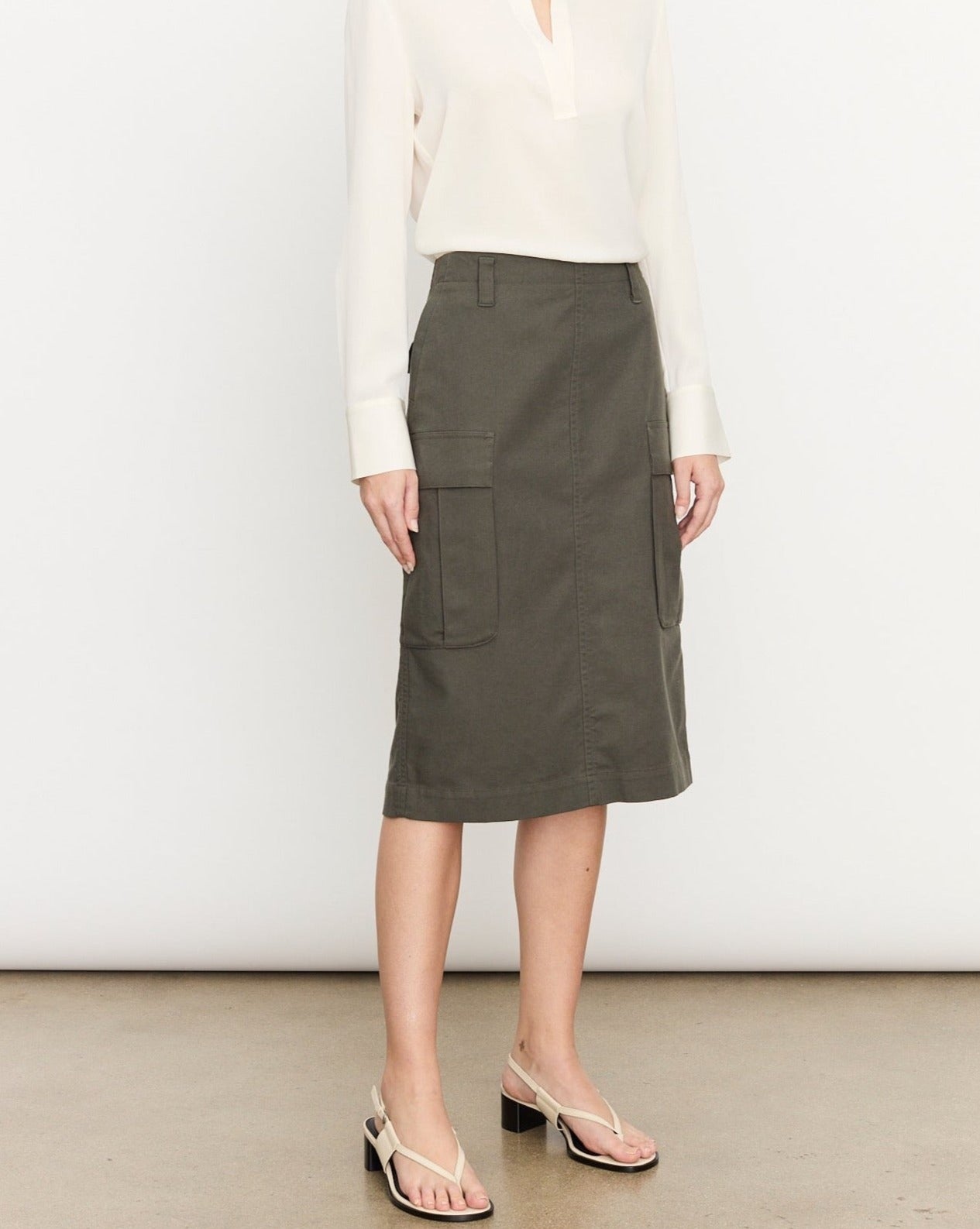 Vince Utility Cargo Skirt Night Pine