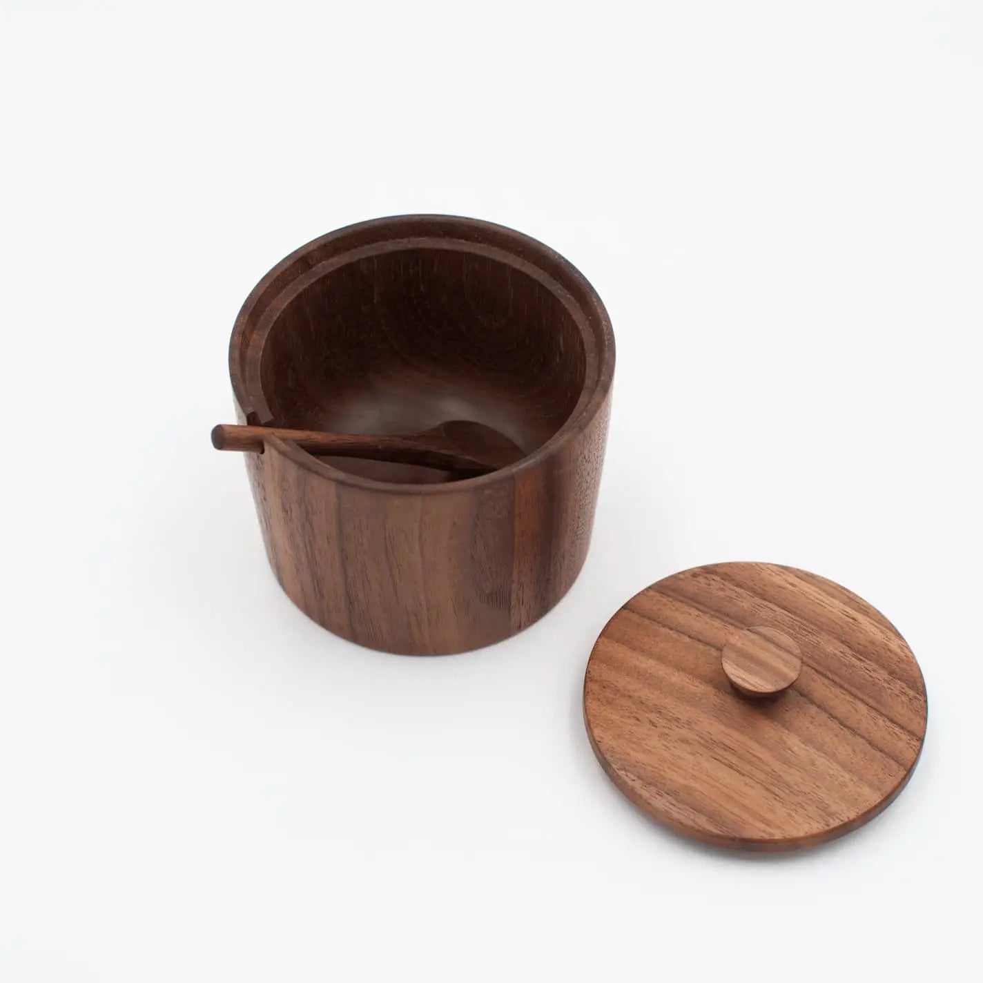 Walnut Wood Salt Cellar-JBrody & Co.-Thistle Hill