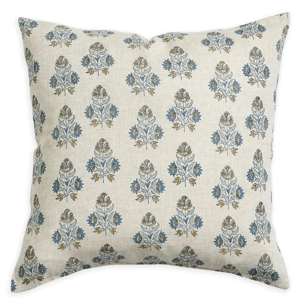 Walter G Ankara Fresh Azure Linen Cushion-Walter G-Thistle Hill