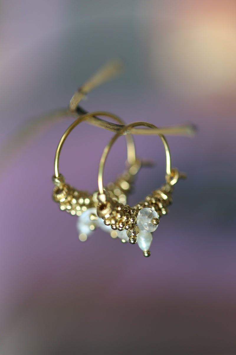 5 Octobre Sveta White Earrings-5 Octobre-Thistle Hill