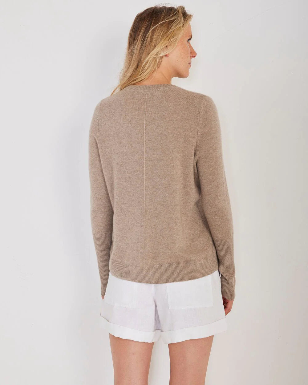 Not Monday Chase Cashmere Crewneck Latte-Not Monday-Thistle Hill