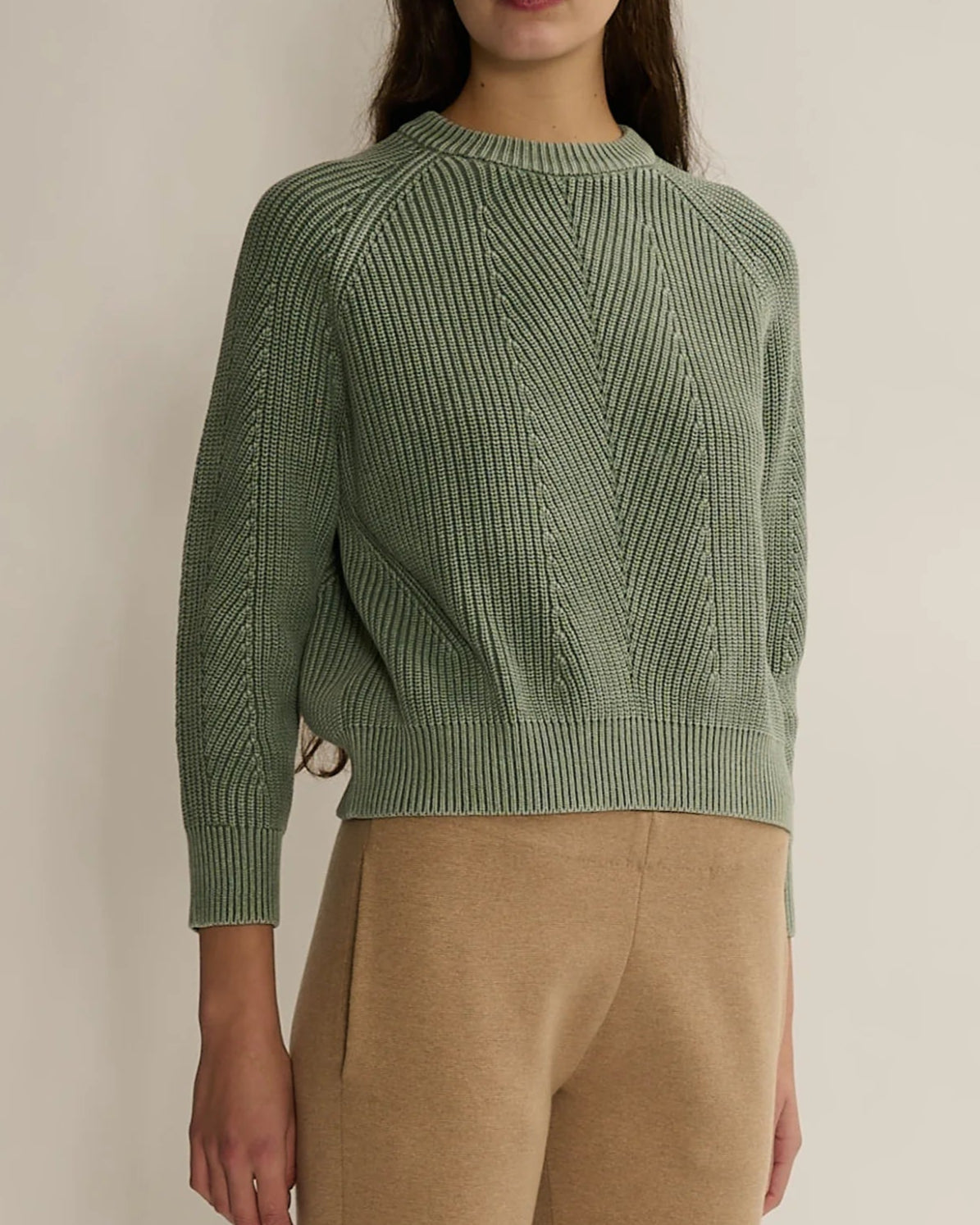 Demylee Chelsea Organic Cotton Sweater Sage-Demylee-Thistle Hill