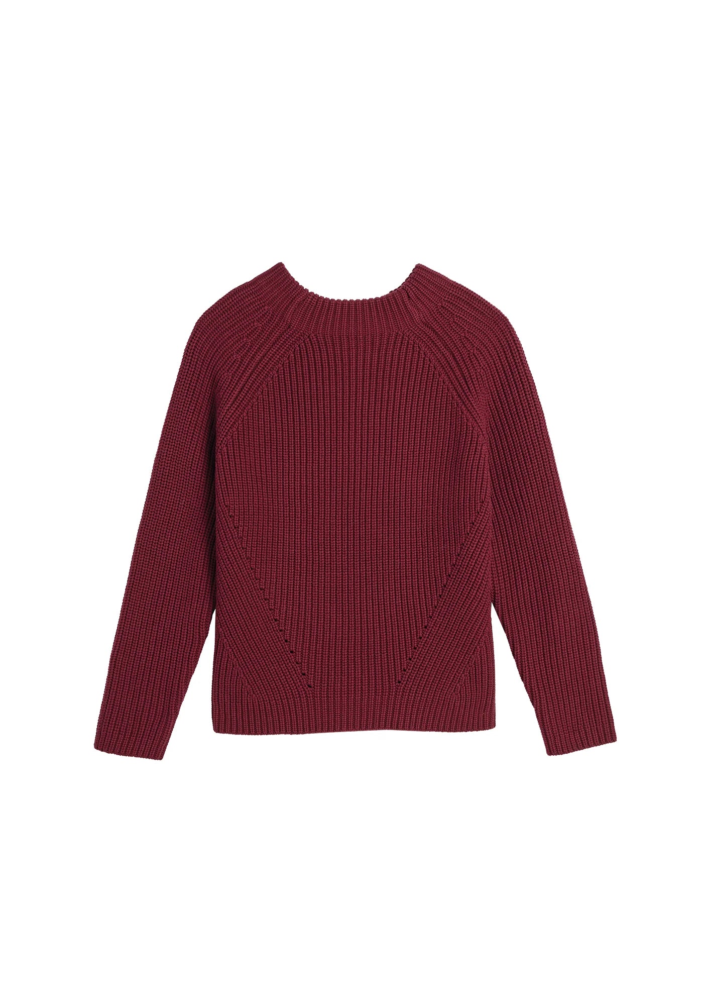 Demylee Daphne Solid Cotton Sweater Burgundy-Demylee-Thistle Hill