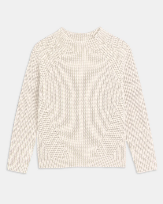 Demylee Daphne Washed Cotton Sweater Off White-Demylee-Thistle Hill