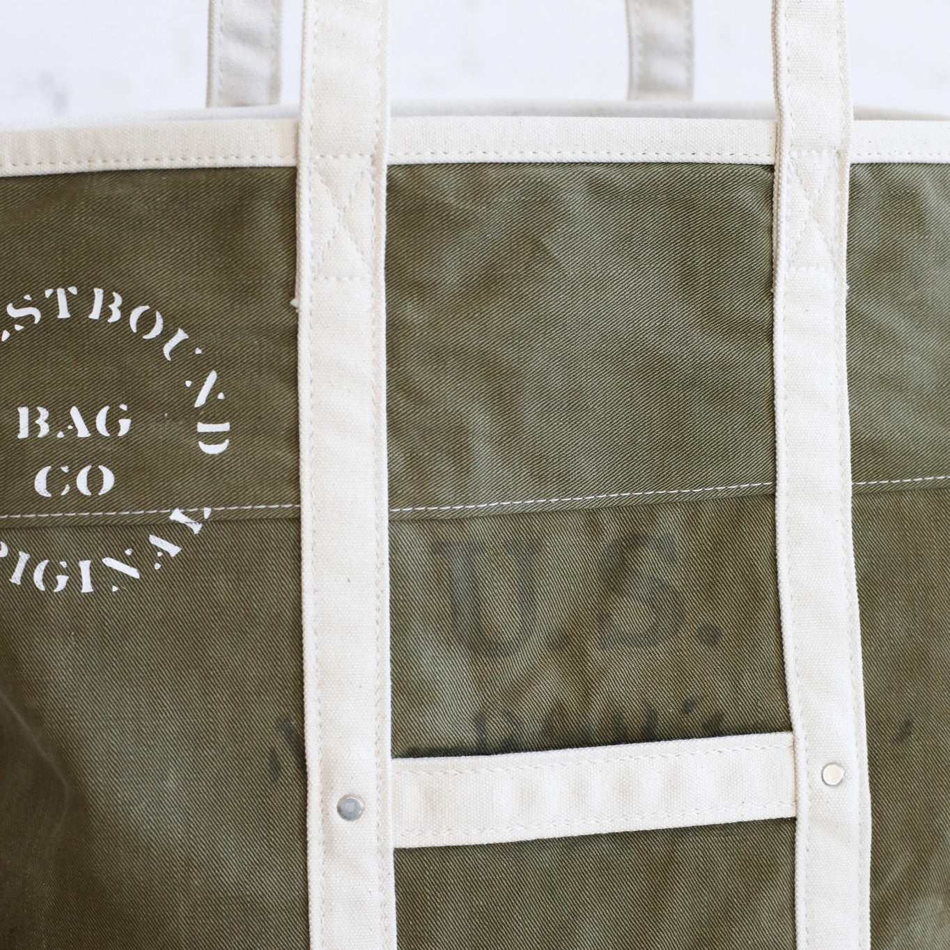 Forestbound 1940's Era Reclaimed Canvas Market Tote-Forestbound-Thistle Hill