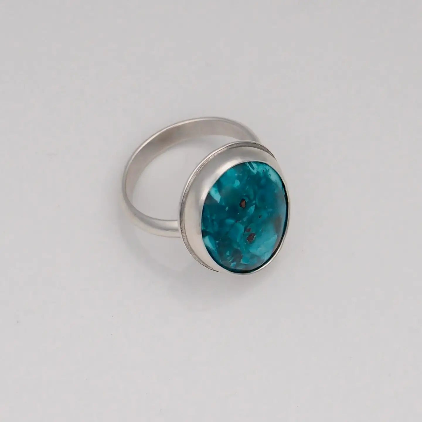 Carolyn Keys Lake Ring Chrysocolla Turquoise-Carolyn Keys-Thistle Hill