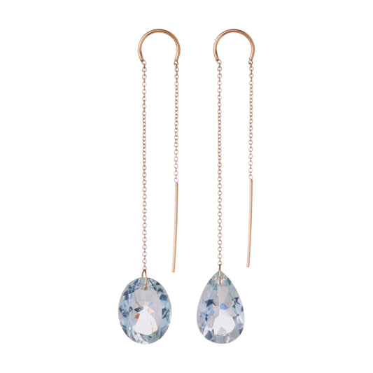 5 Octobre Tena Green Aquamarine Earrings-5 Octobre-Thistle Hill