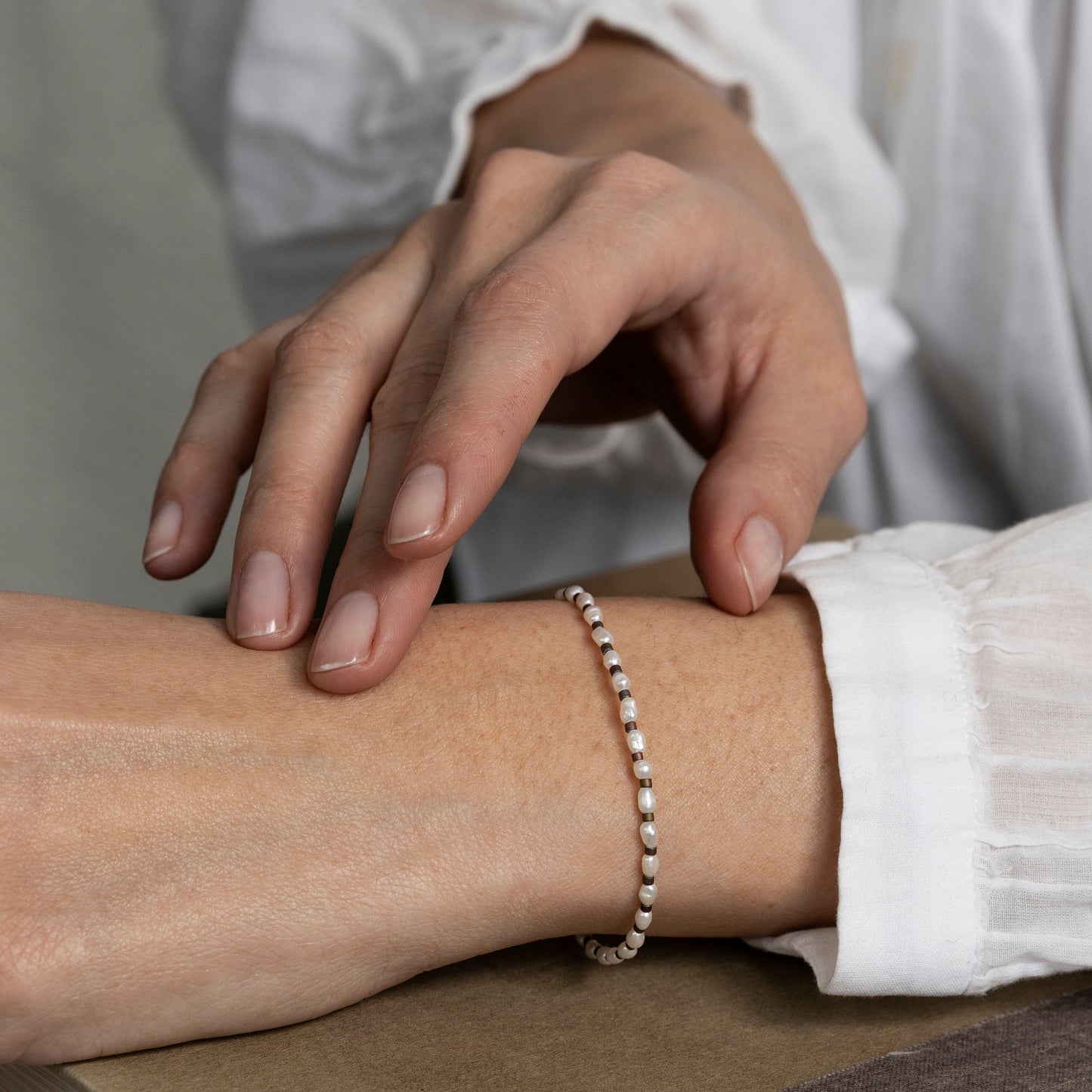 5 Octobre Pipa Blanc Bracelet-5 Octobre-Thistle Hill