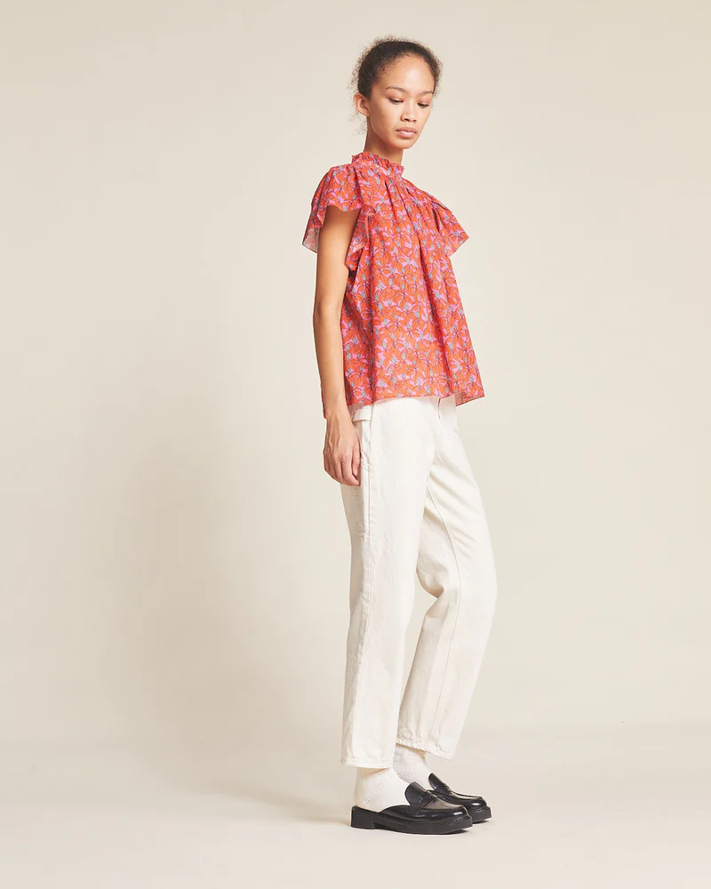 Trovata Carla Highneck Shirt Pointsetta