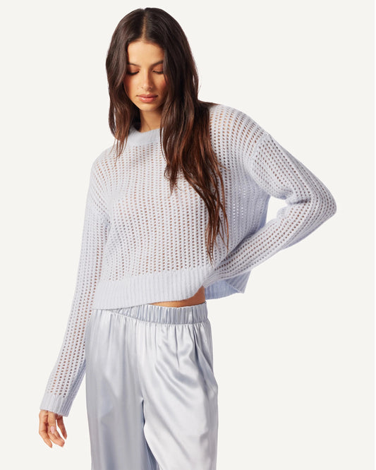 Sablyn Marci Long Sleeve Cashmere Sweater in Whisper